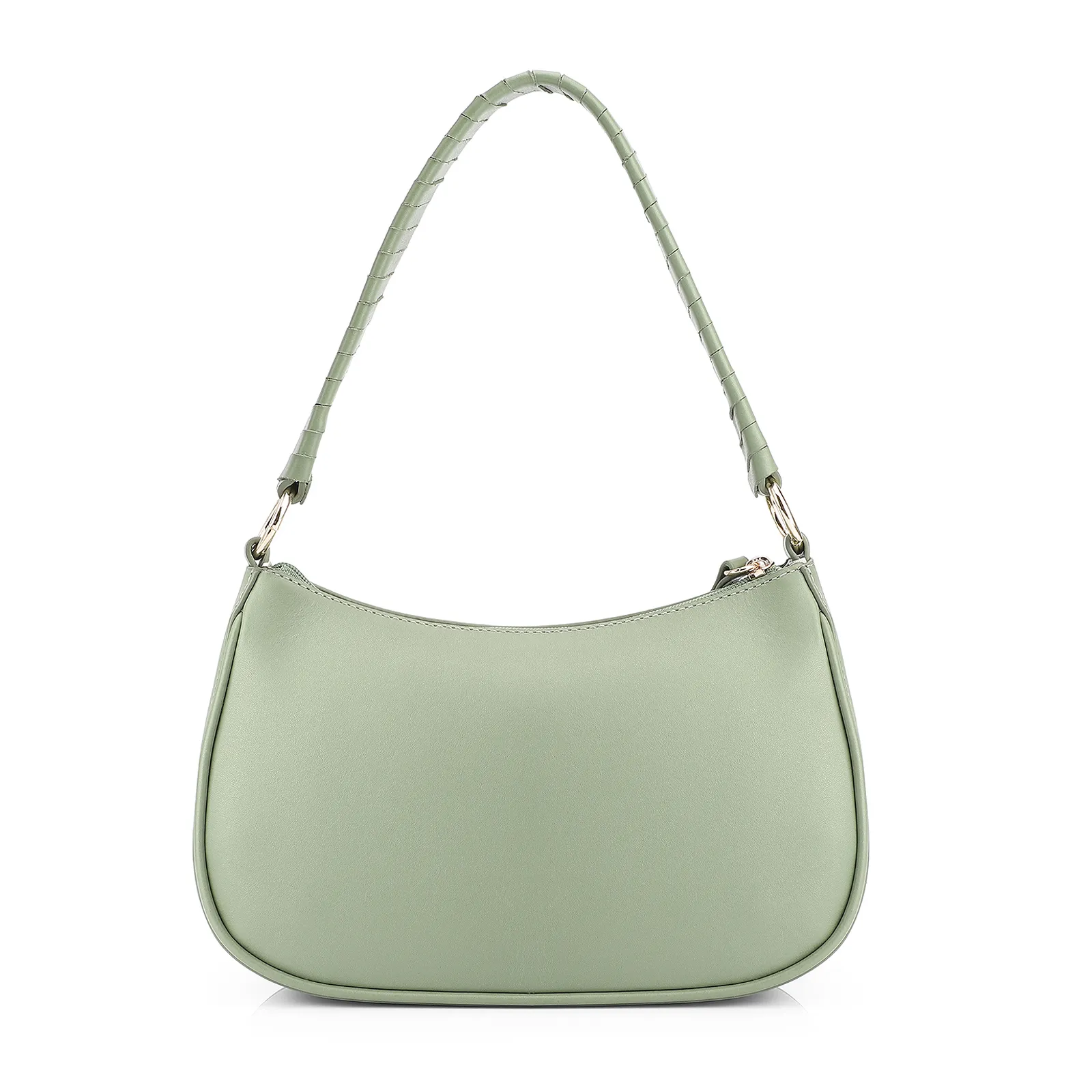 Bolsa De Mão Couro Verde