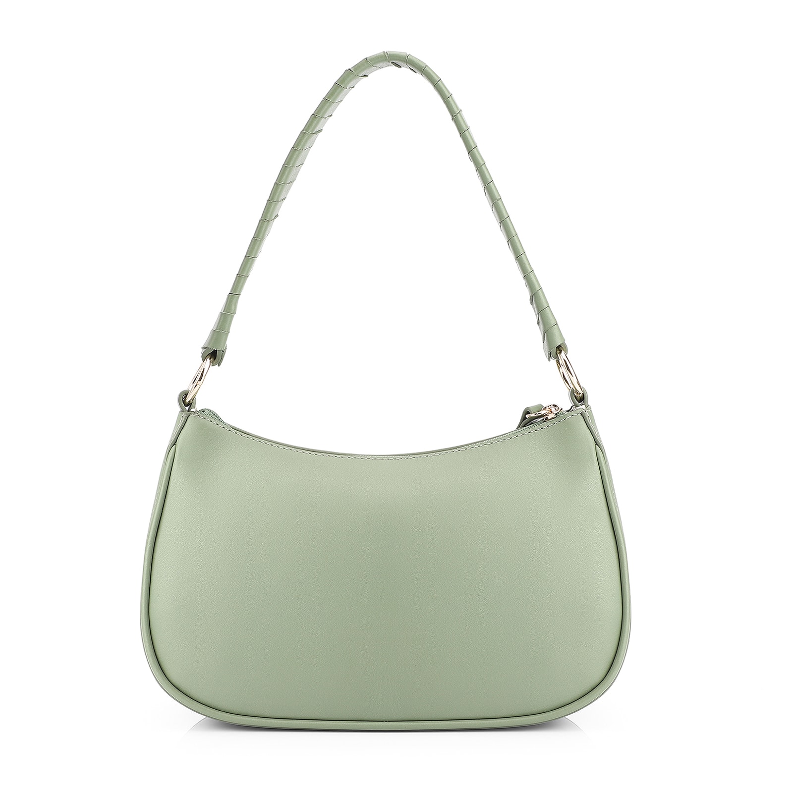 Bolsa De Mão Couro Verde