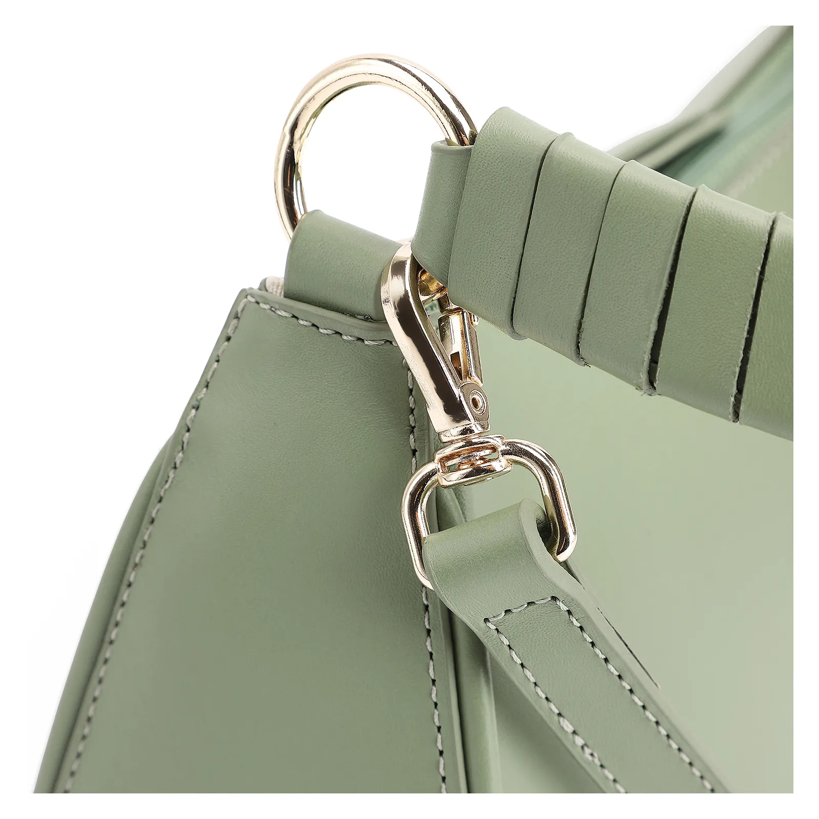 Bolsa De Mão Couro Verde