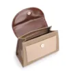 Bolsa De Mão Couro Verde/Couro Marrom - imagem 5