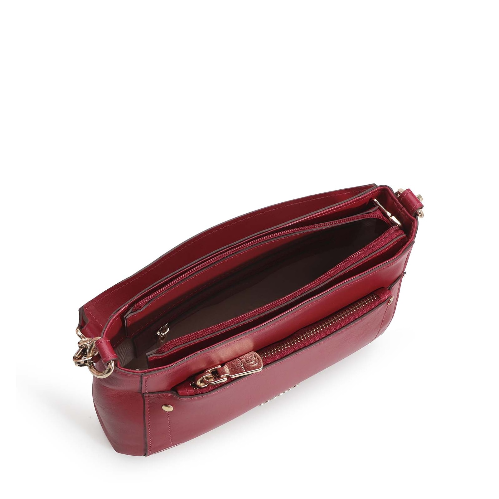 Bolsa De Mão Couro Vermelho