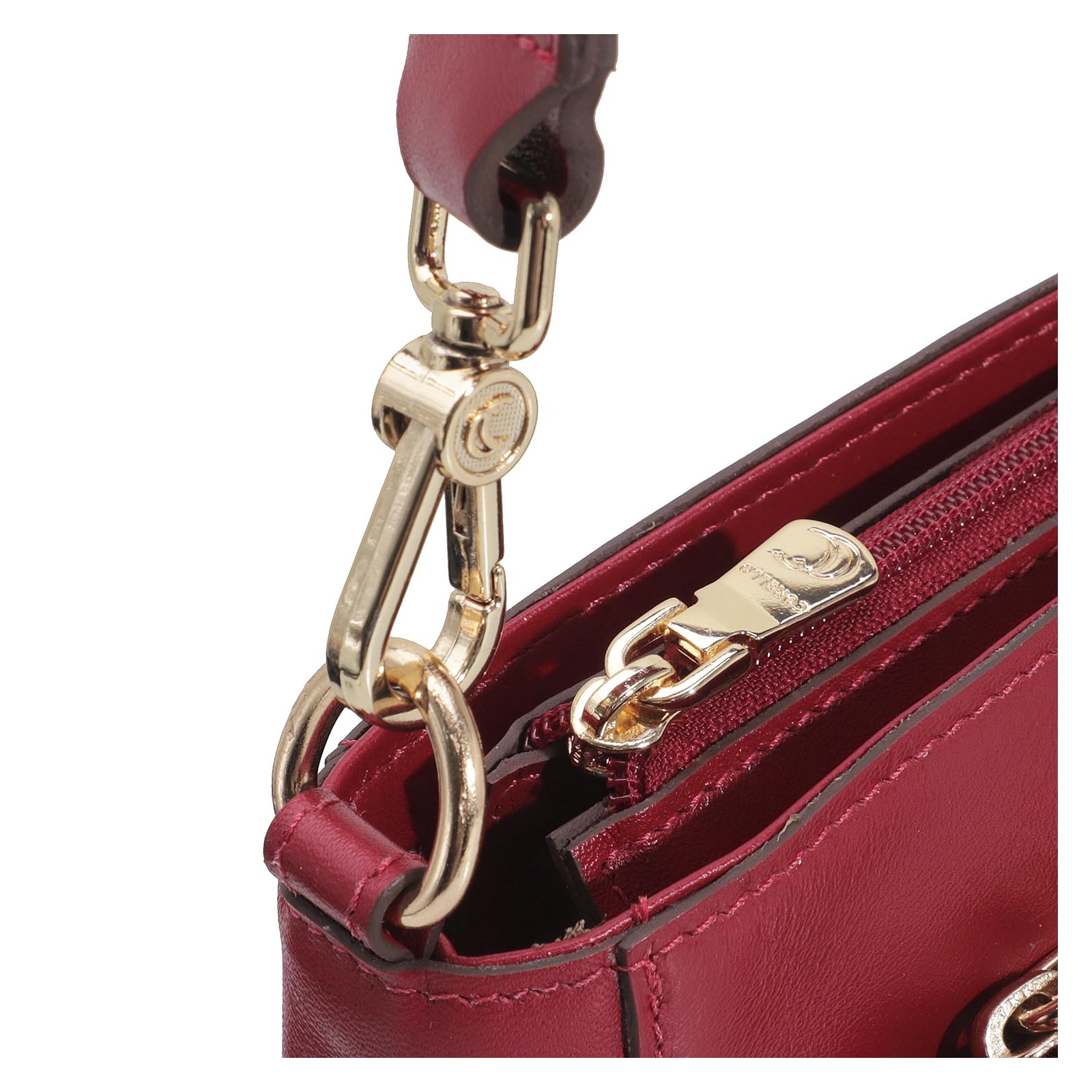 Bolsa De Mão Couro Vermelho