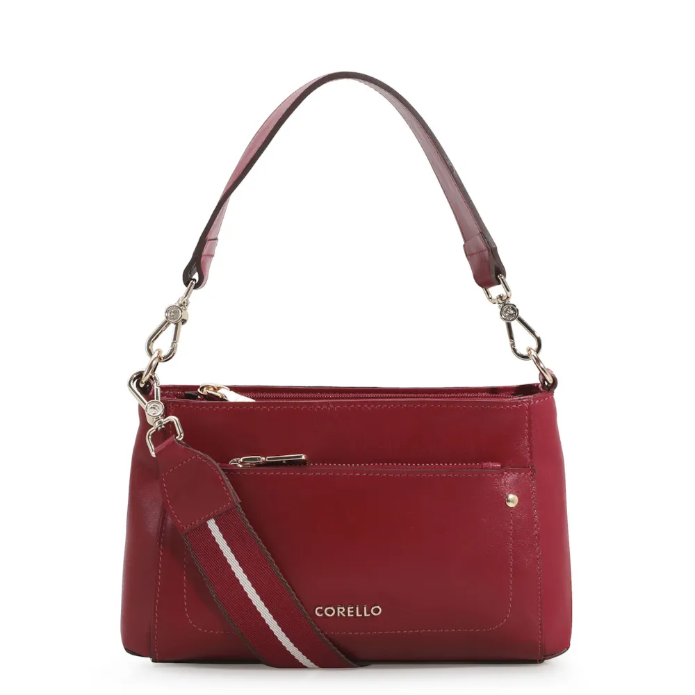Bolsa De Mão Couro Vermelho