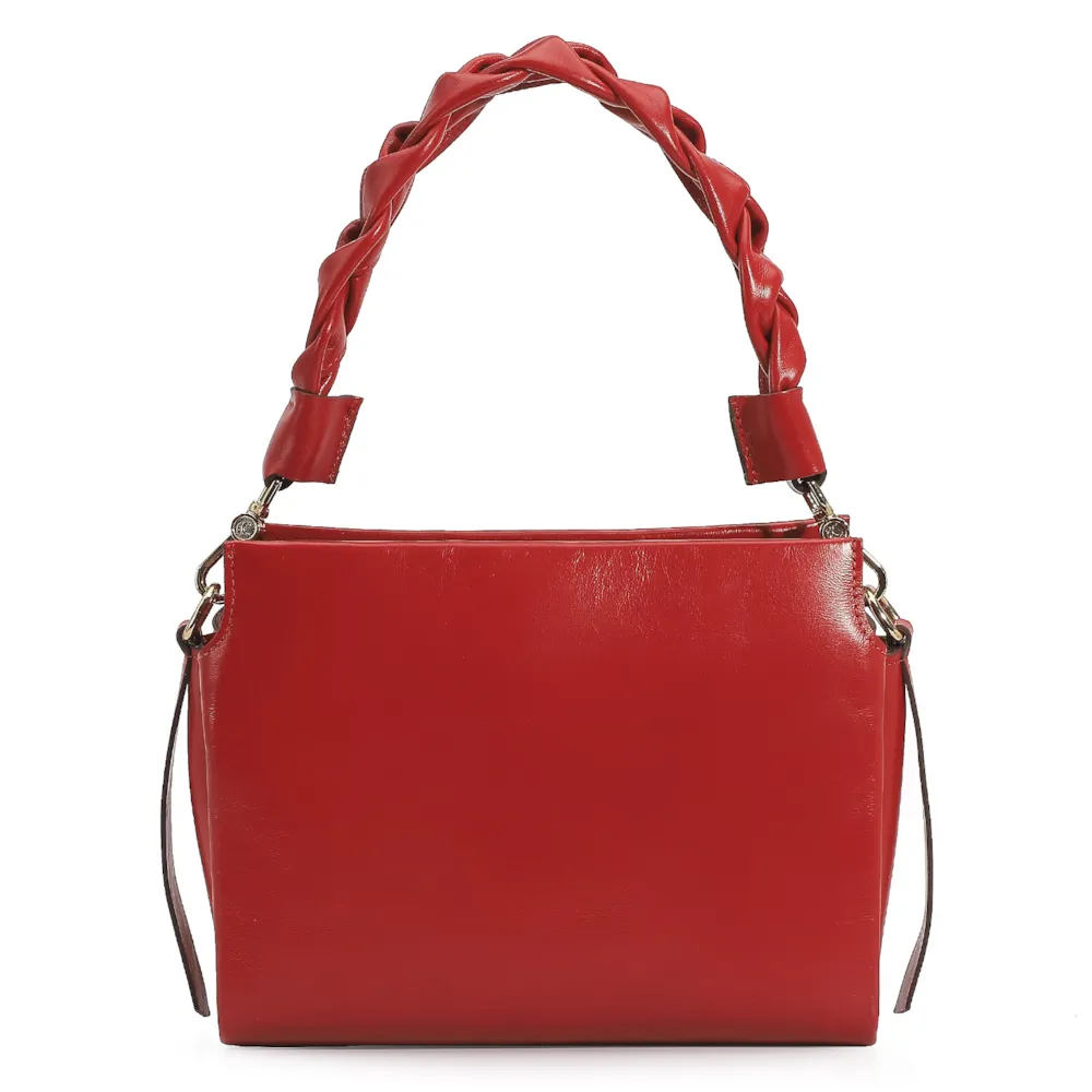 Bolsa De Mão Couro Vermelho - imagem 3