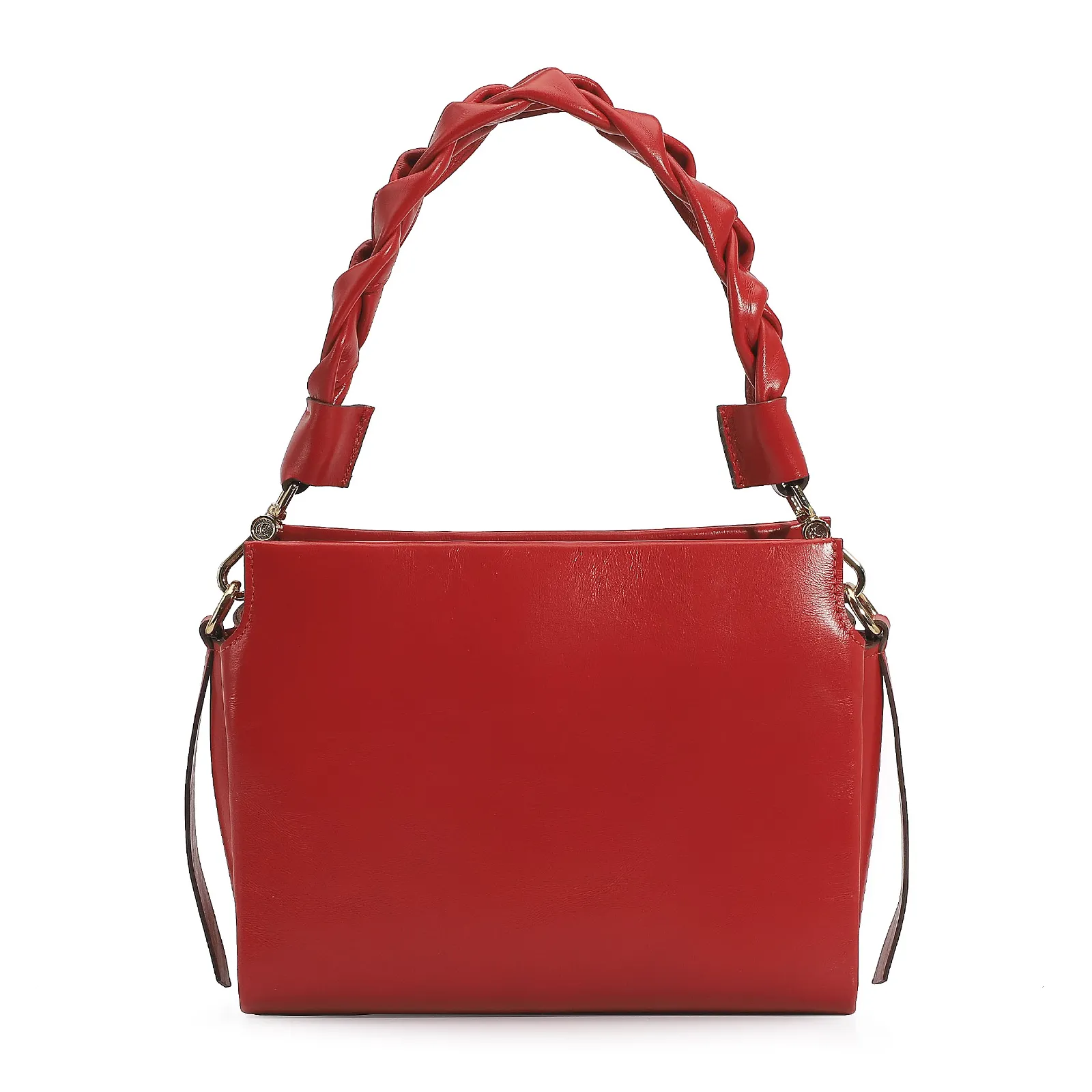 Bolsa De Mão Couro Vermelho
