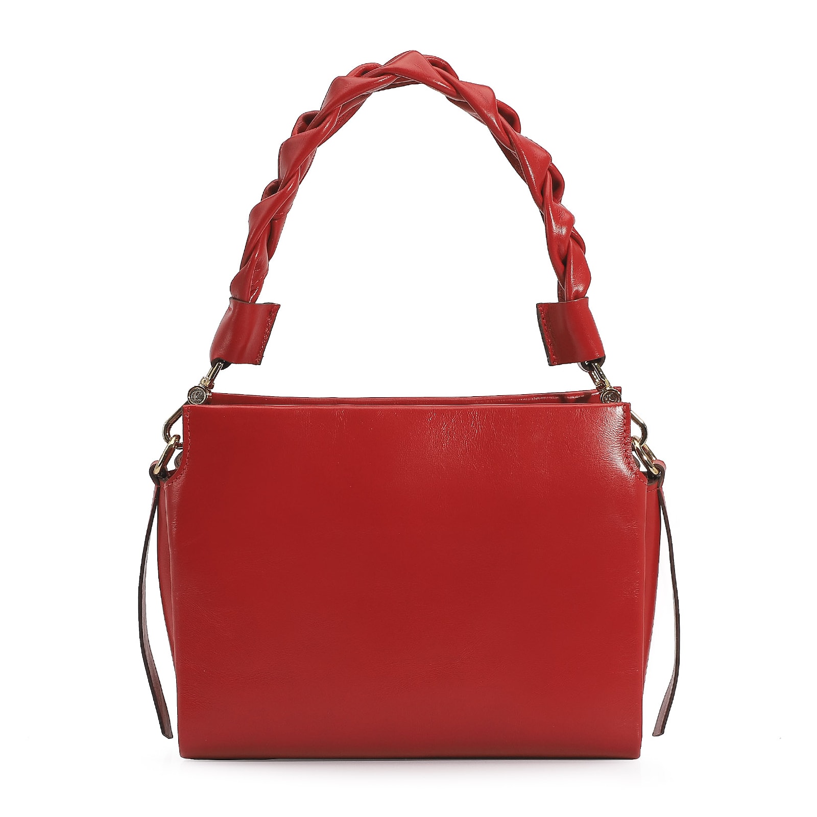 Bolsa De Mão Couro Vermelho