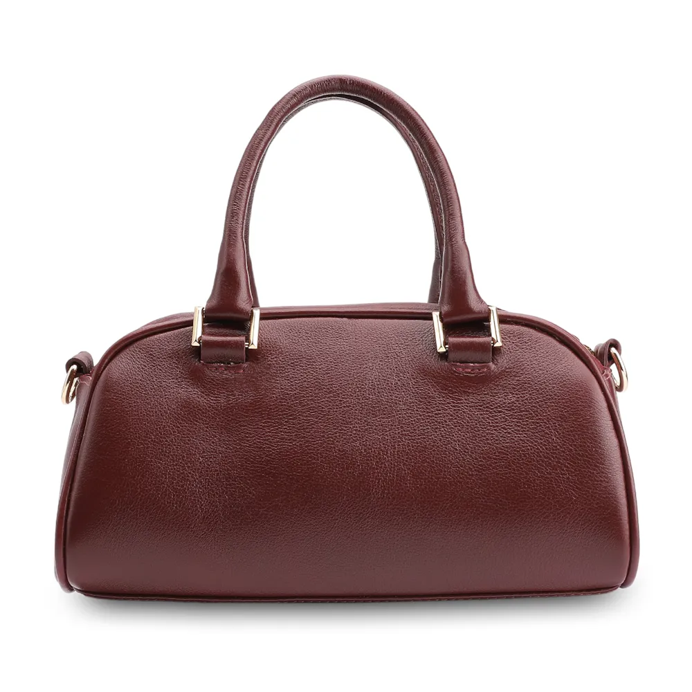 Bolsa De Mão Couro Vinho - imagem 3
