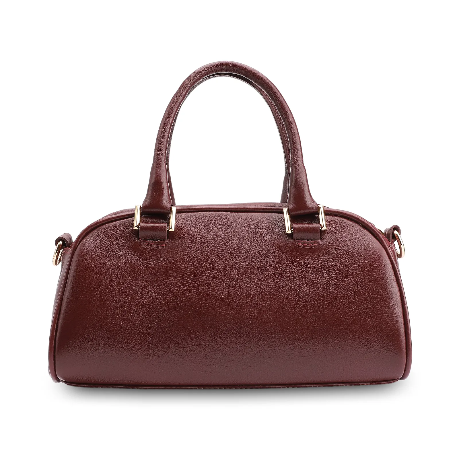 Bolsa De Mão Couro Vinho