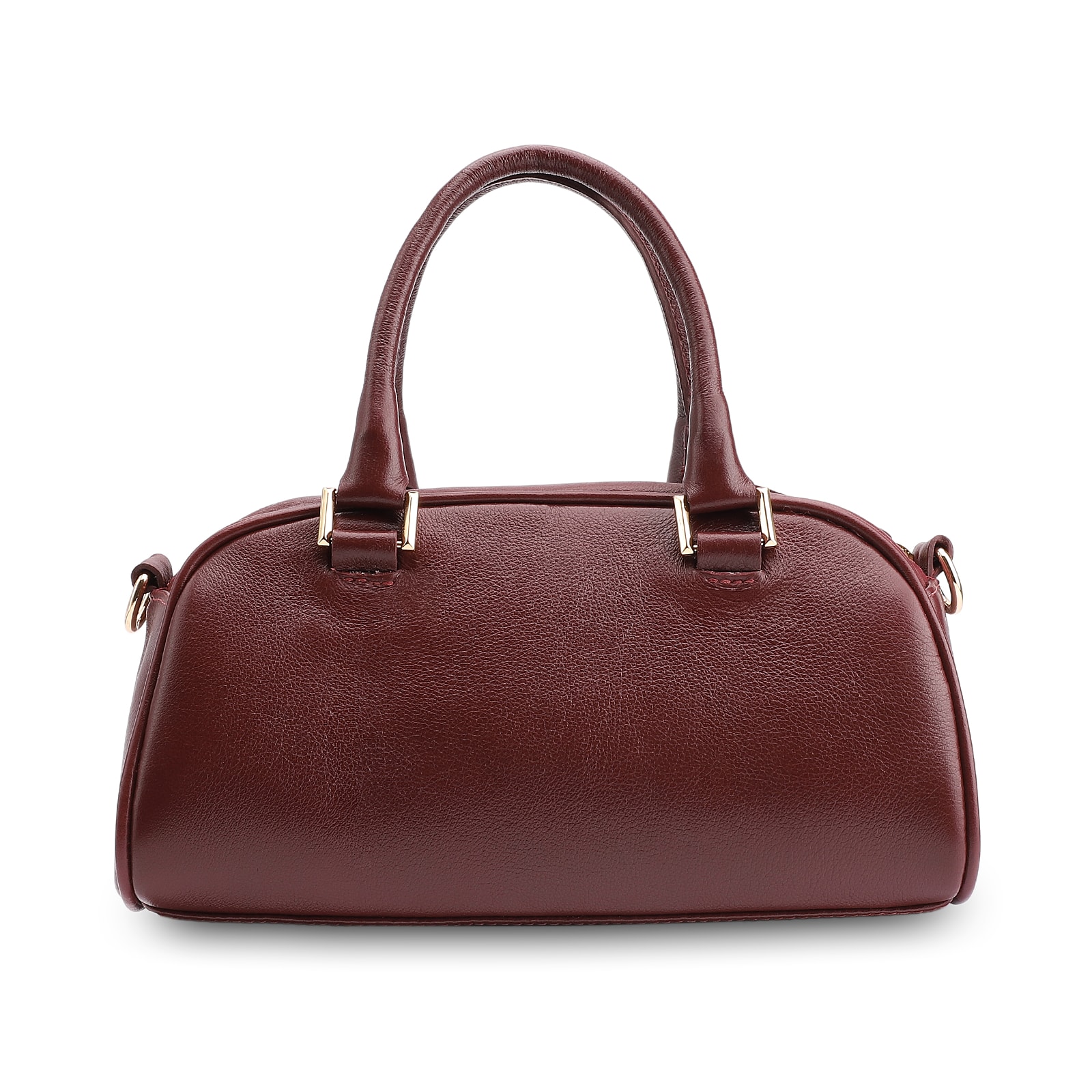 Bolsa De Mão Couro Vinho