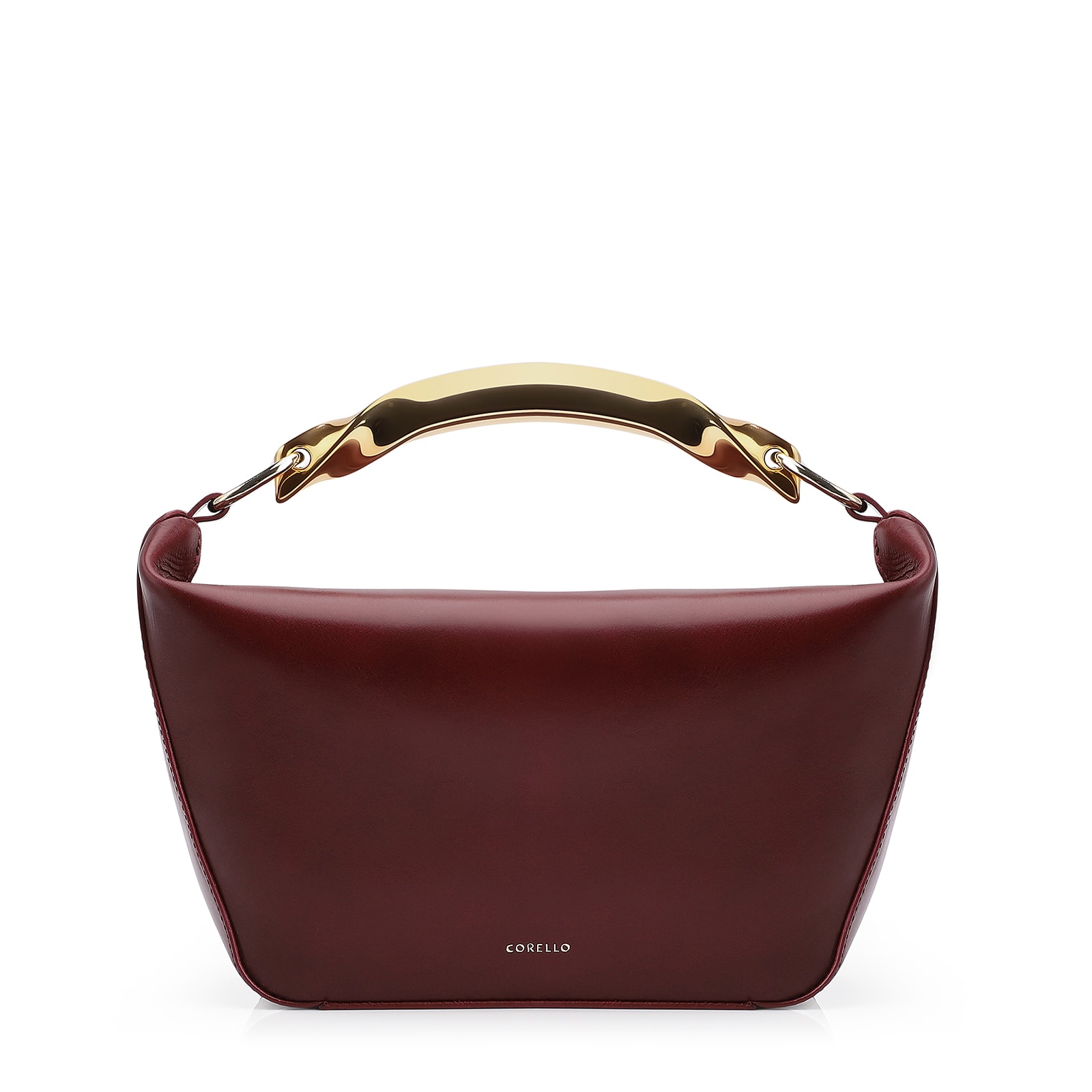 Bolsa De Mão Couro Vinho