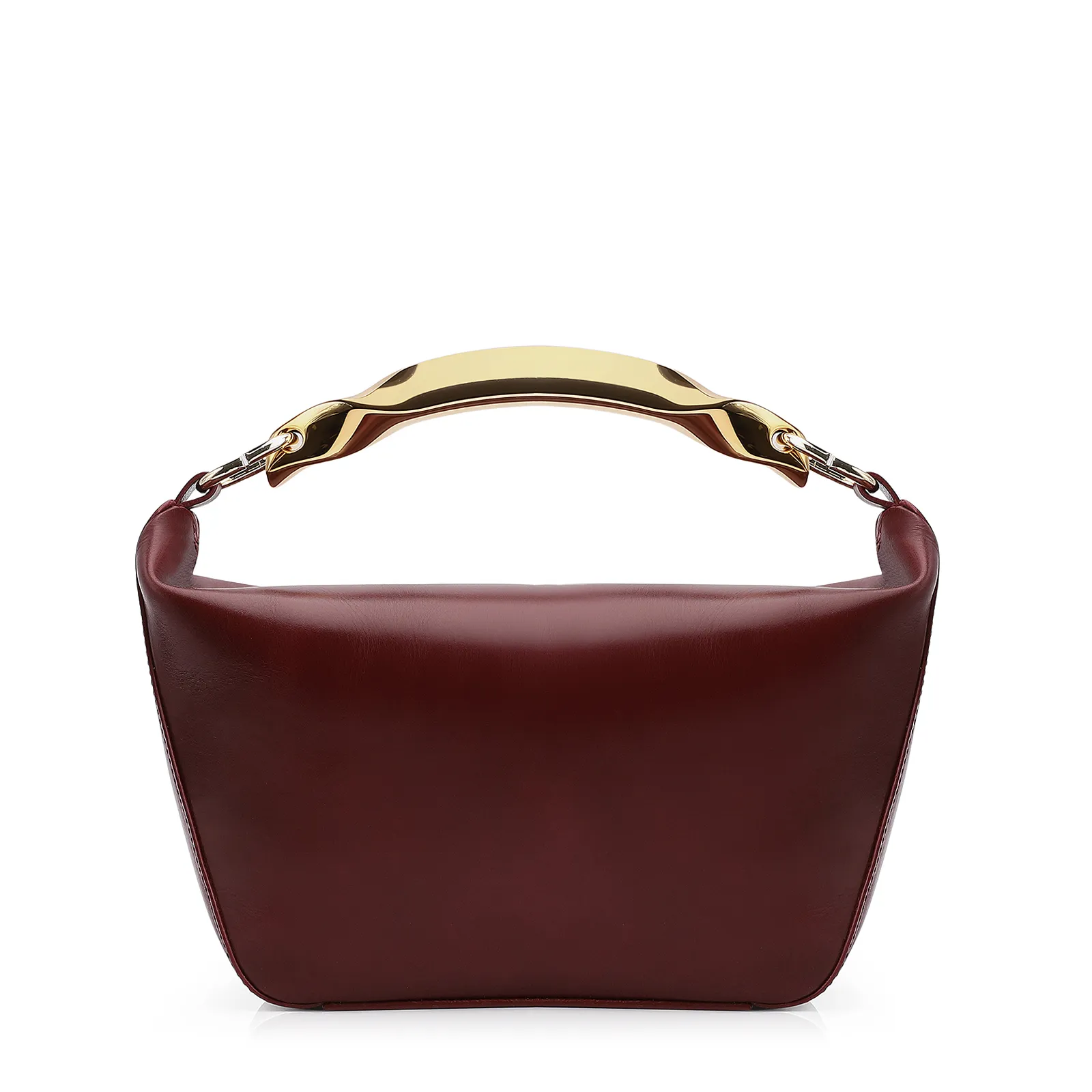 Bolsa De Mão Couro Vinho