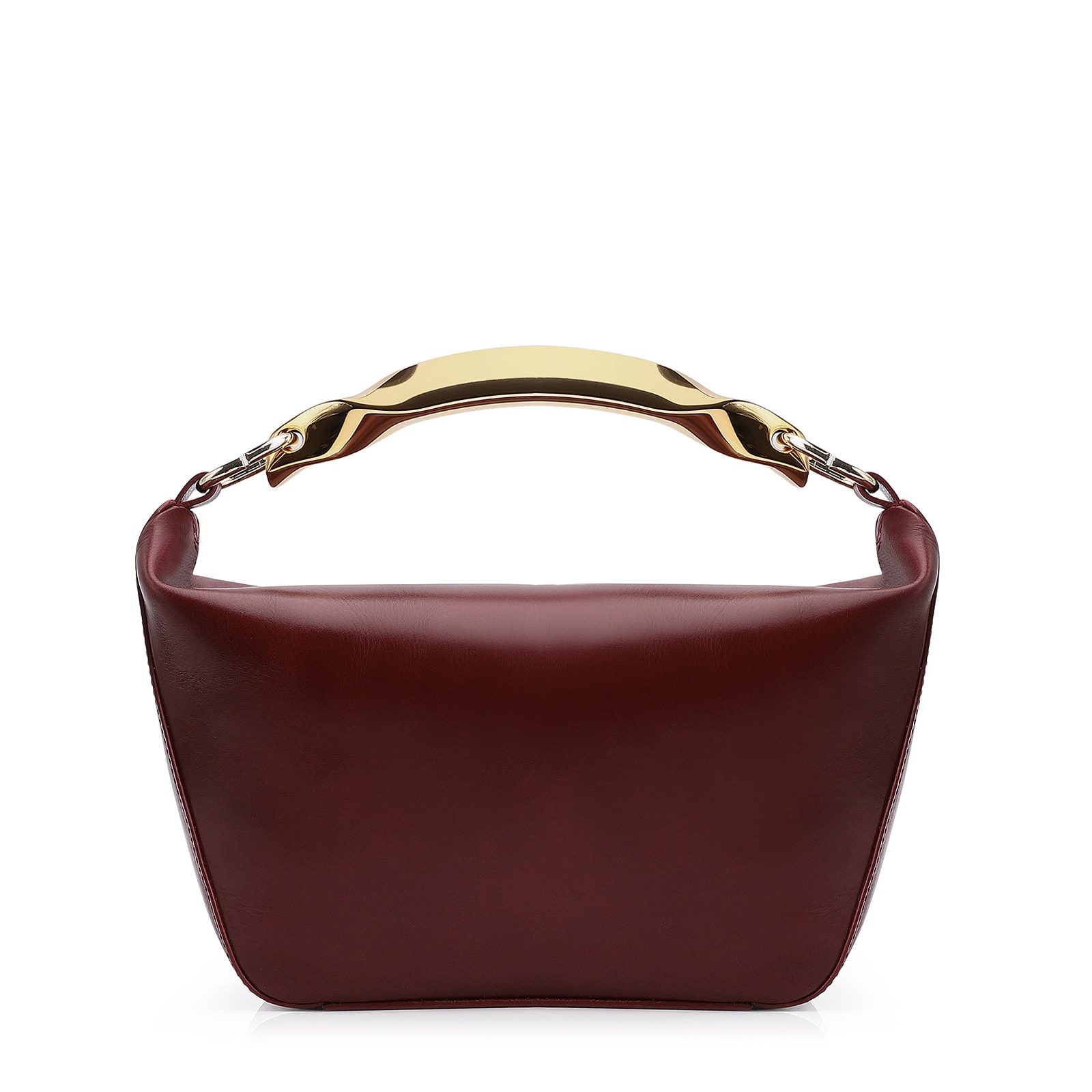 Bolsa De Mão Couro Vinho