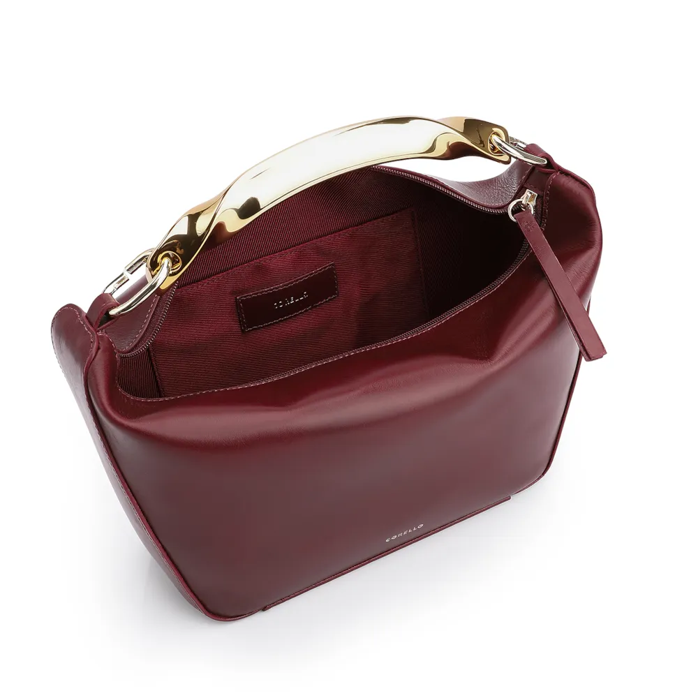 Bolsa De Mão Couro Vinho - imagem 5