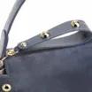 Bolsa De Mão Esferas Couro Azul/Camurça Azul - imagem 5