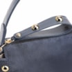 Bolsa De Mão Esferas Couro Azul/Camurça Azul - imagem 5