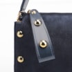 Bolsa De Mão Esferas Couro Azul/Camurça Azul - imagem 7