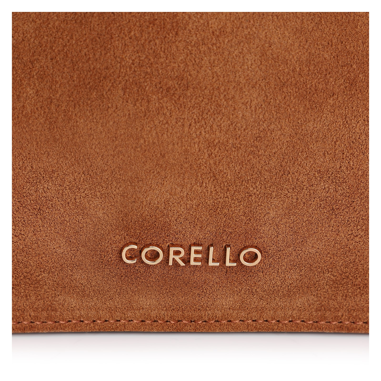 Bolsa De Mão Esferas Couro Camurça/Couro Marrom