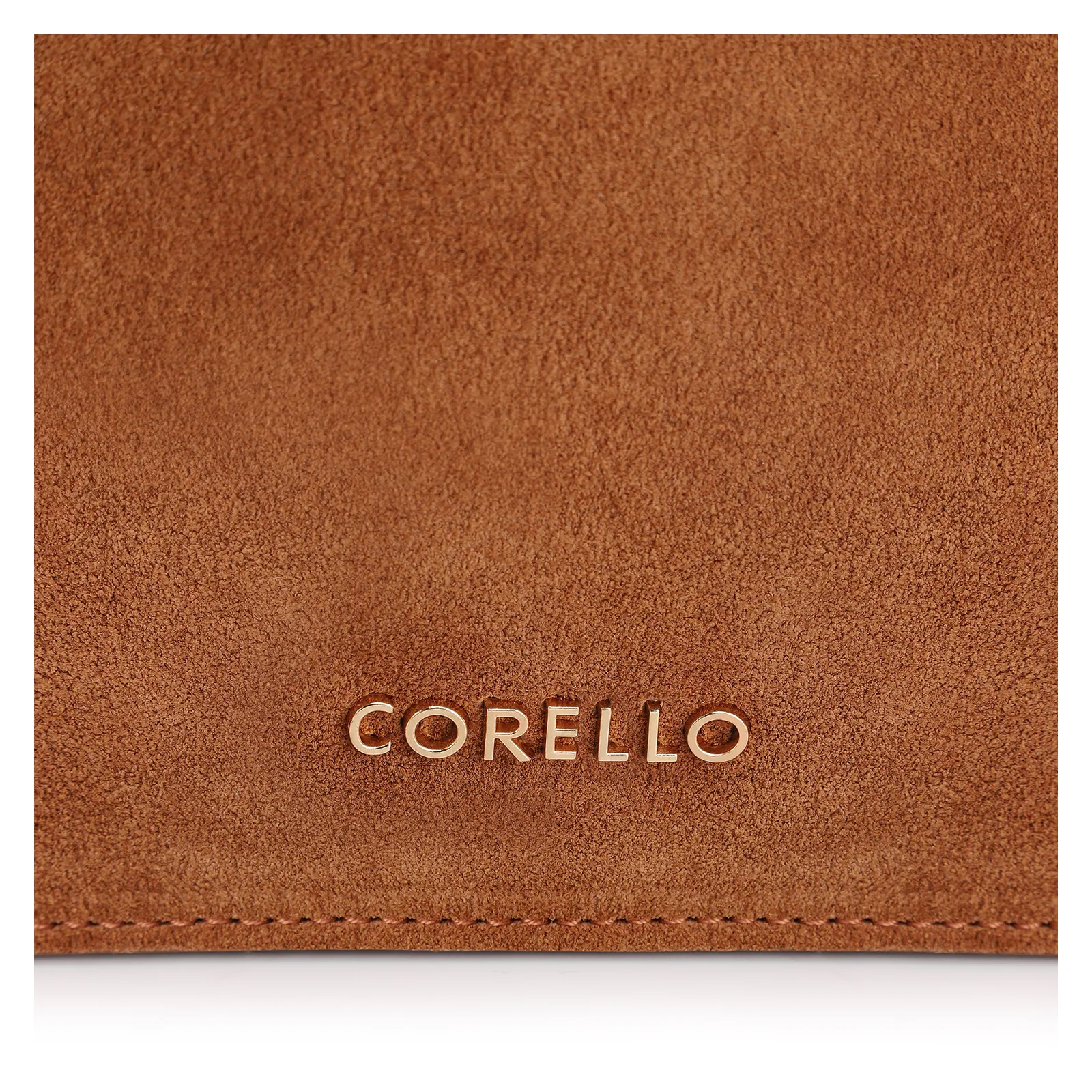Bolsa De Mão Esferas Couro Camurça/Couro Marrom