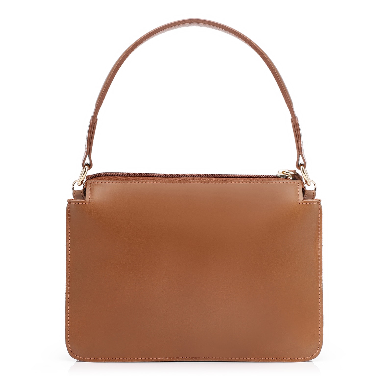 Bolsa De Mão Esferas Couro Camurça/Couro Marrom