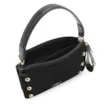 Bolsa De Mão Esferas Couro Preto/Camurça Preto - imagem 4