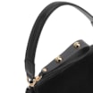Bolsa De Mão Esferas Couro Preto/Camurça Preto - imagem 5