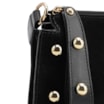 Bolsa De Mão Esferas Couro Preto/Camurça Preto - imagem 7