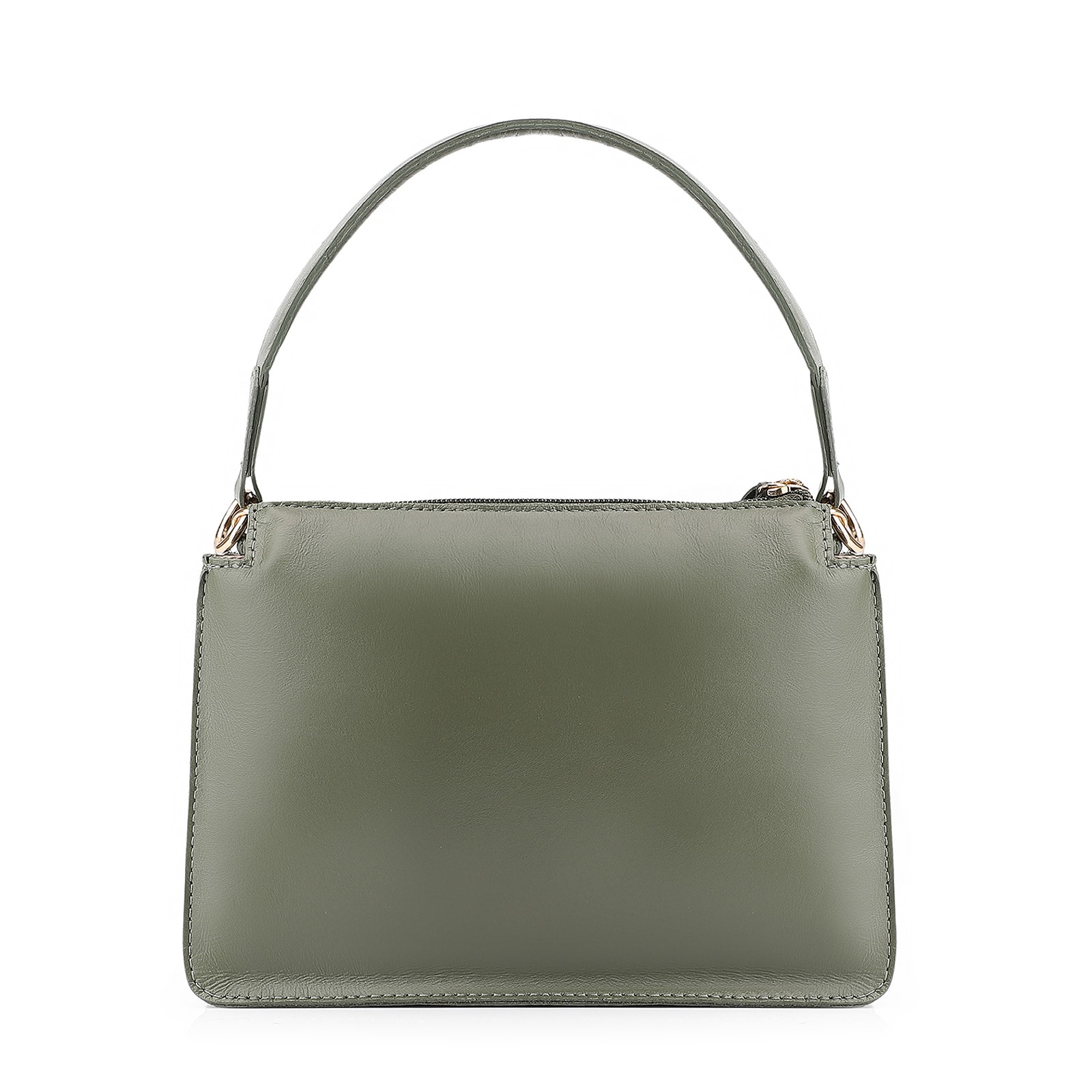 Bolsa De Mão Esferas Couro Verde/Camurça Verde