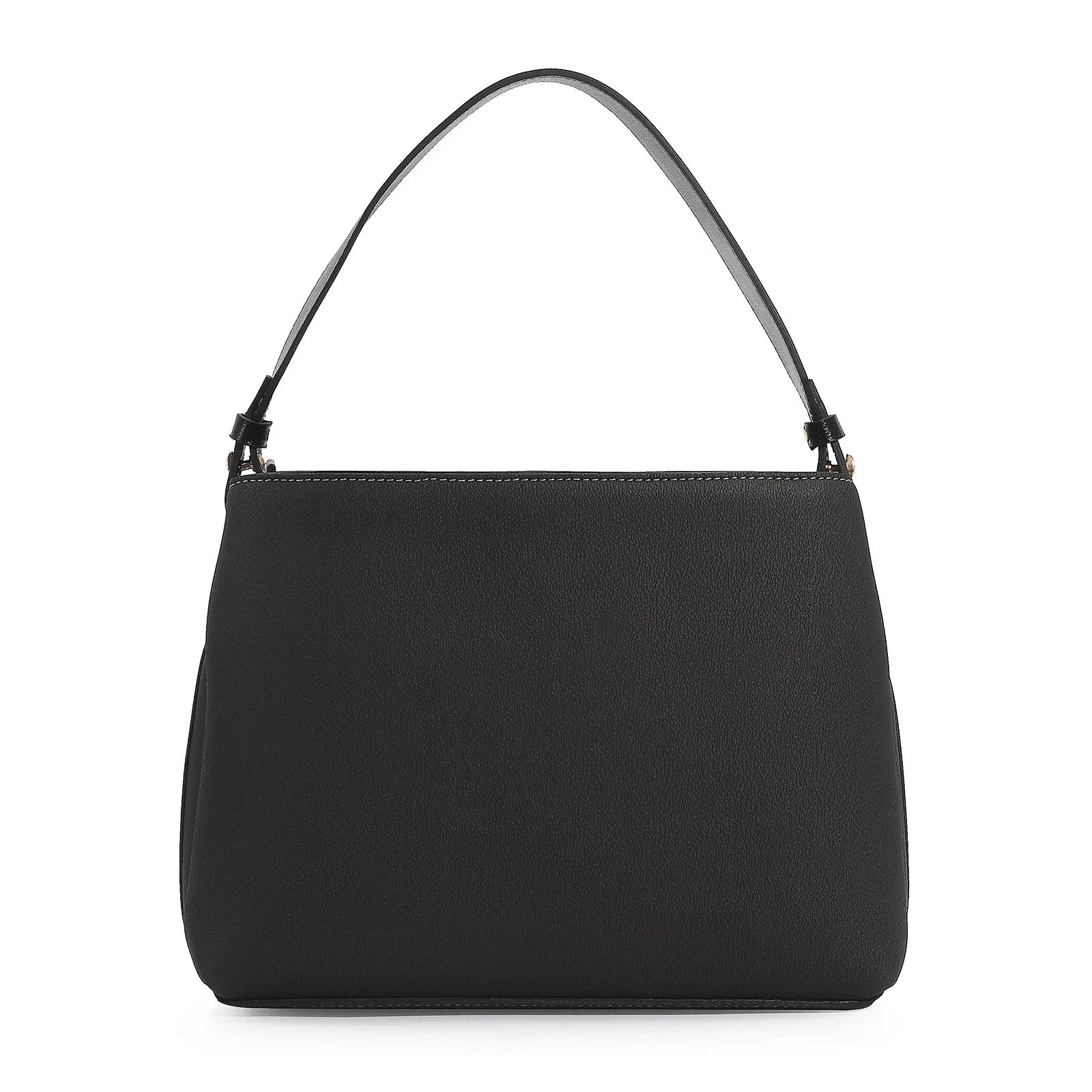 Bolsa De Mão Firenze Preto/Couro Preto