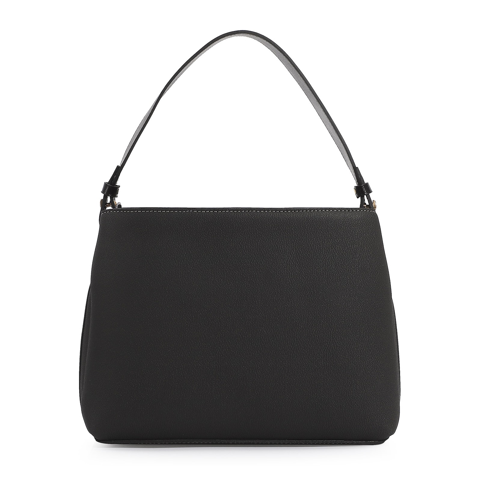 Bolsa De Mão Firenze Preto/Couro Preto