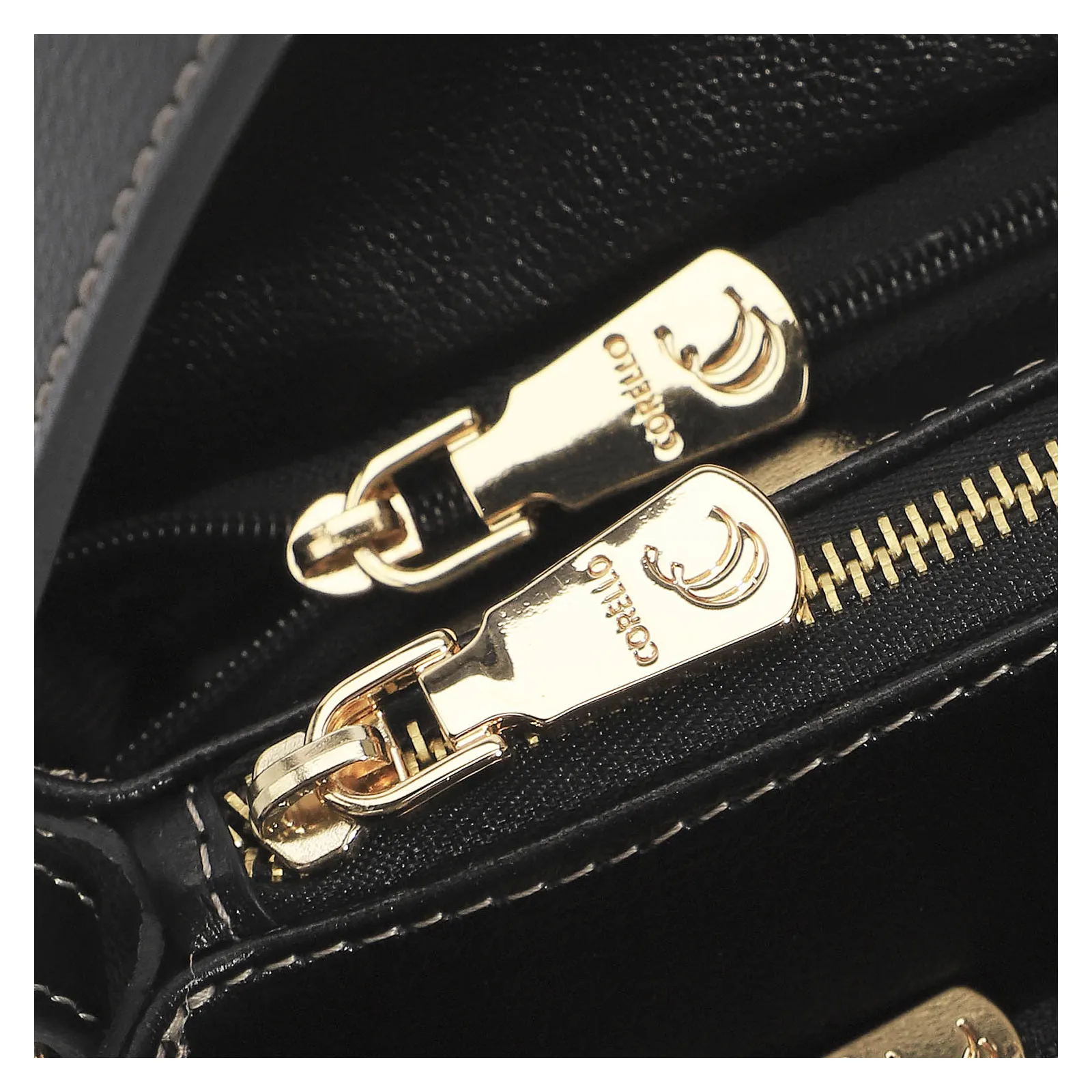 Bolsa De Mão Firenze Preto/Couro Preto