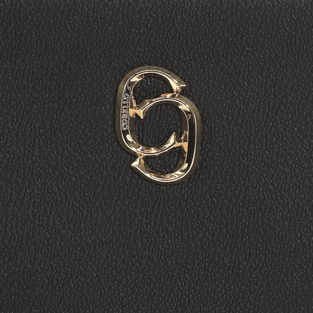 Bolsa De Mão Firenze Preto/Couro Preto - imagem 8