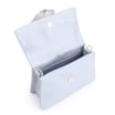 Bolsa De Mão Flor Couro Azul - imagem 4
