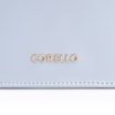 Bolsa De Mão Flor Couro Azul - imagem 6