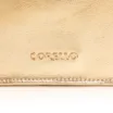 Bolsa De Mão Flor Couro Dourado - imagem 7