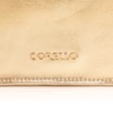 Bolsa De Mão Flor Couro Dourado - imagem 7