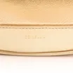 Bolsa De Mão Flor Couro Dourado - imagem 7