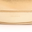Bolsa De Mão Flor Couro Dourado - imagem 7