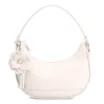 Bolsa De Mão Flor Couro Off White - imagem 1