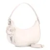Bolsa De Mão Flor Couro Off White - imagem 3