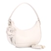 Bolsa De Mão Flor Couro Off White - imagem 3
