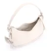 Bolsa De Mão Flor Couro Off White - imagem 5