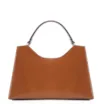 Bolsa De Mão Laser Cut Couro Camurça/Couro Marrom - imagem 3