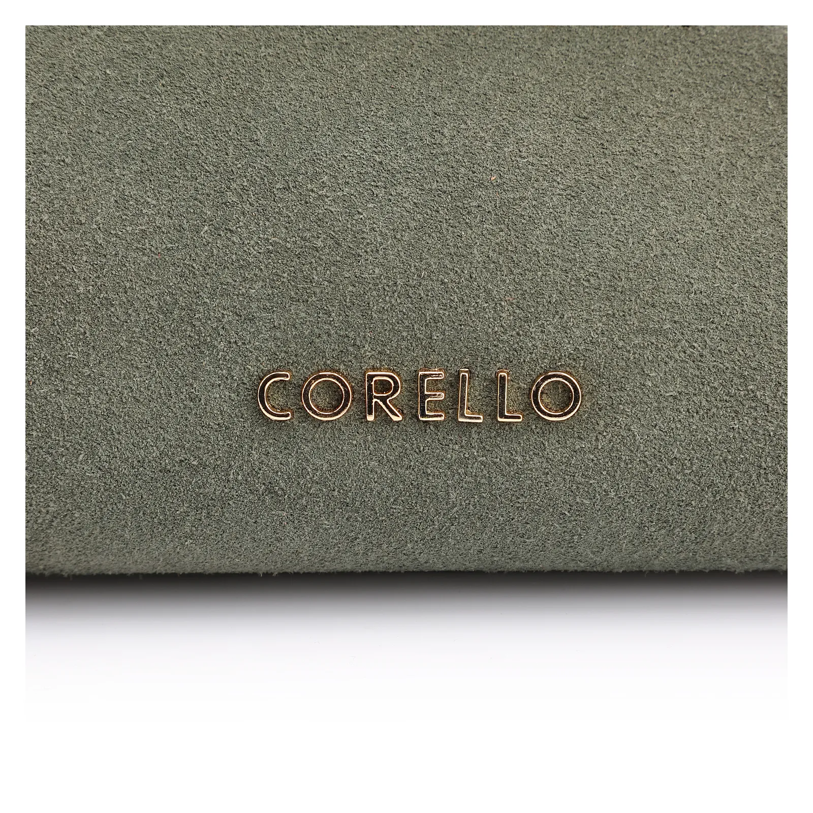 Bolsa De Mão Laser Cut Couro Camurça/Couro Verde