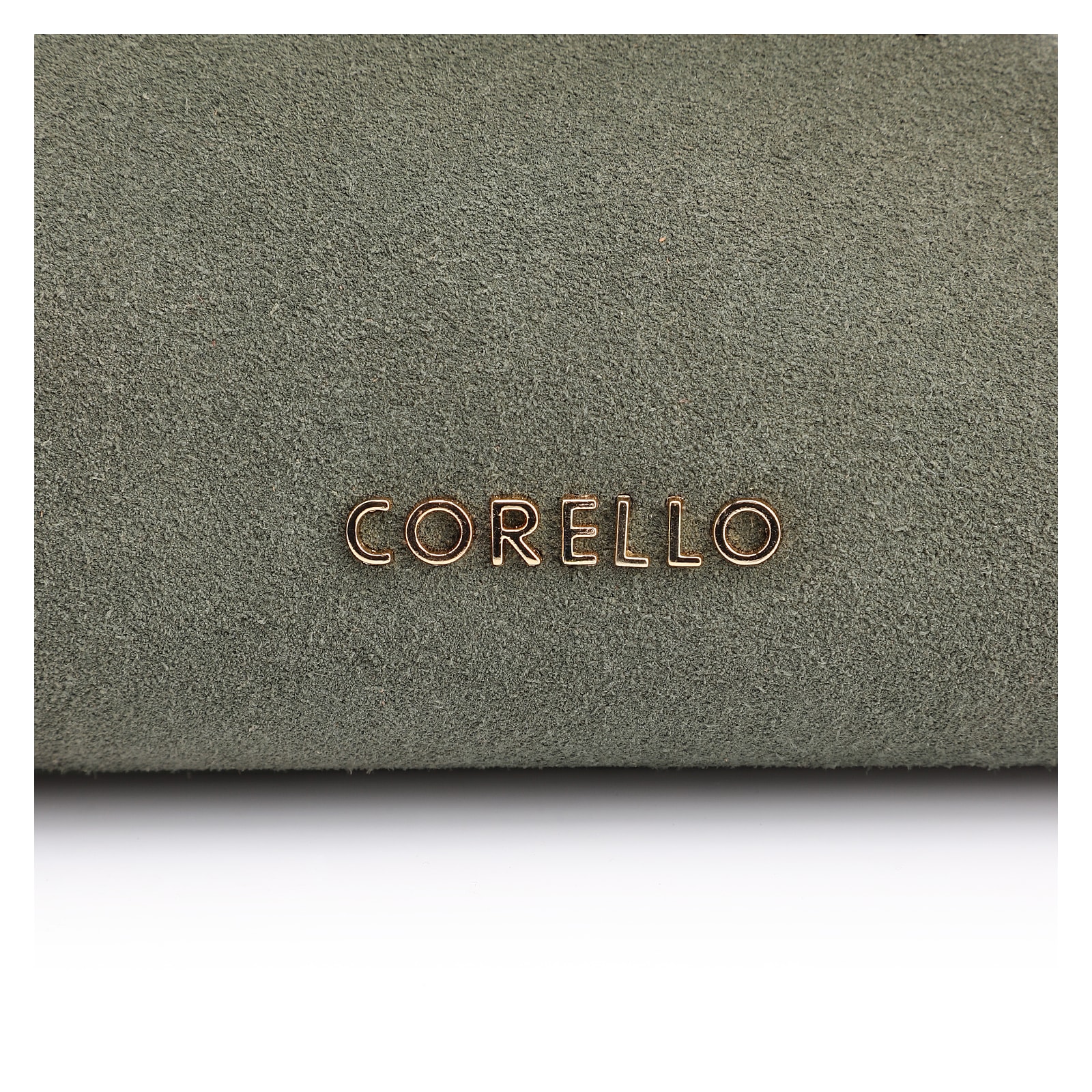 Bolsa De Mão Laser Cut Couro Camurça/Couro Verde