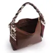 Bolsa De Mão Lenço Couro Marrom - imagem 4