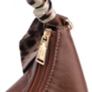 Bolsa De Mão Lenço Couro Marrom - imagem 5