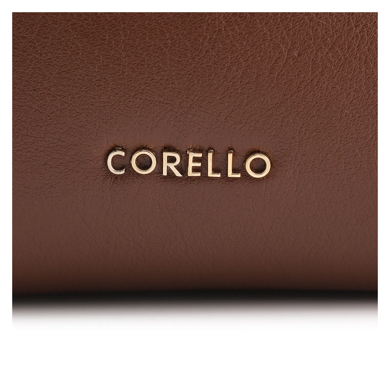 Bolsa De Mão Lenço Couro Marrom