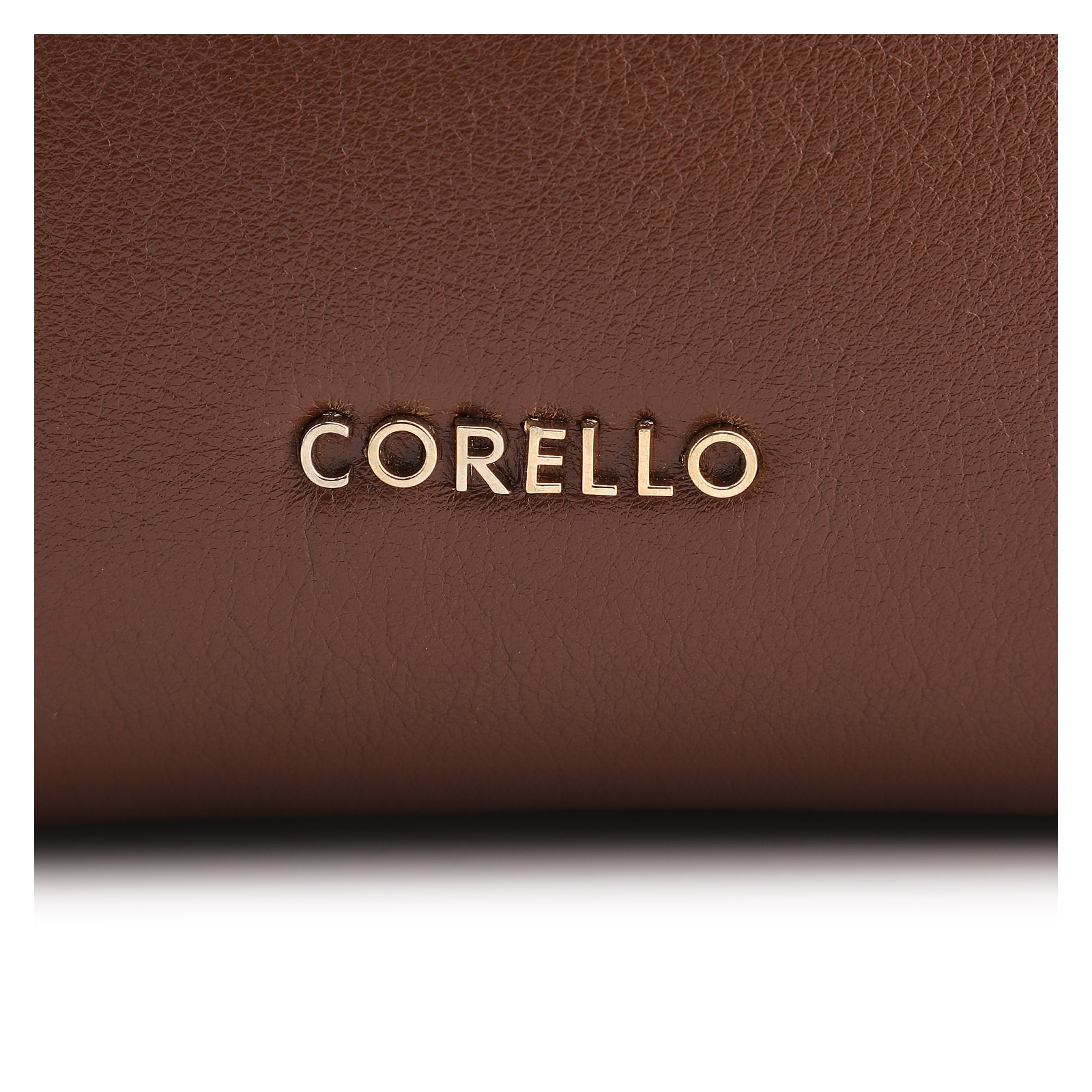 Bolsa De Mão Lenço Couro Marrom
