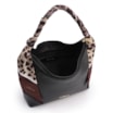 Bolsa De Mão Lenço Couro Preto - imagem 4