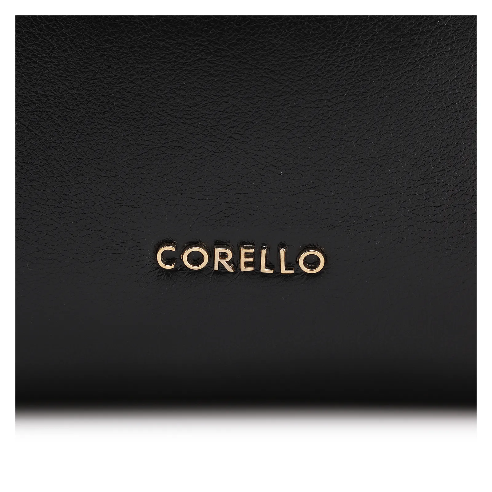 Bolsa De Mão Lenço Couro Preto